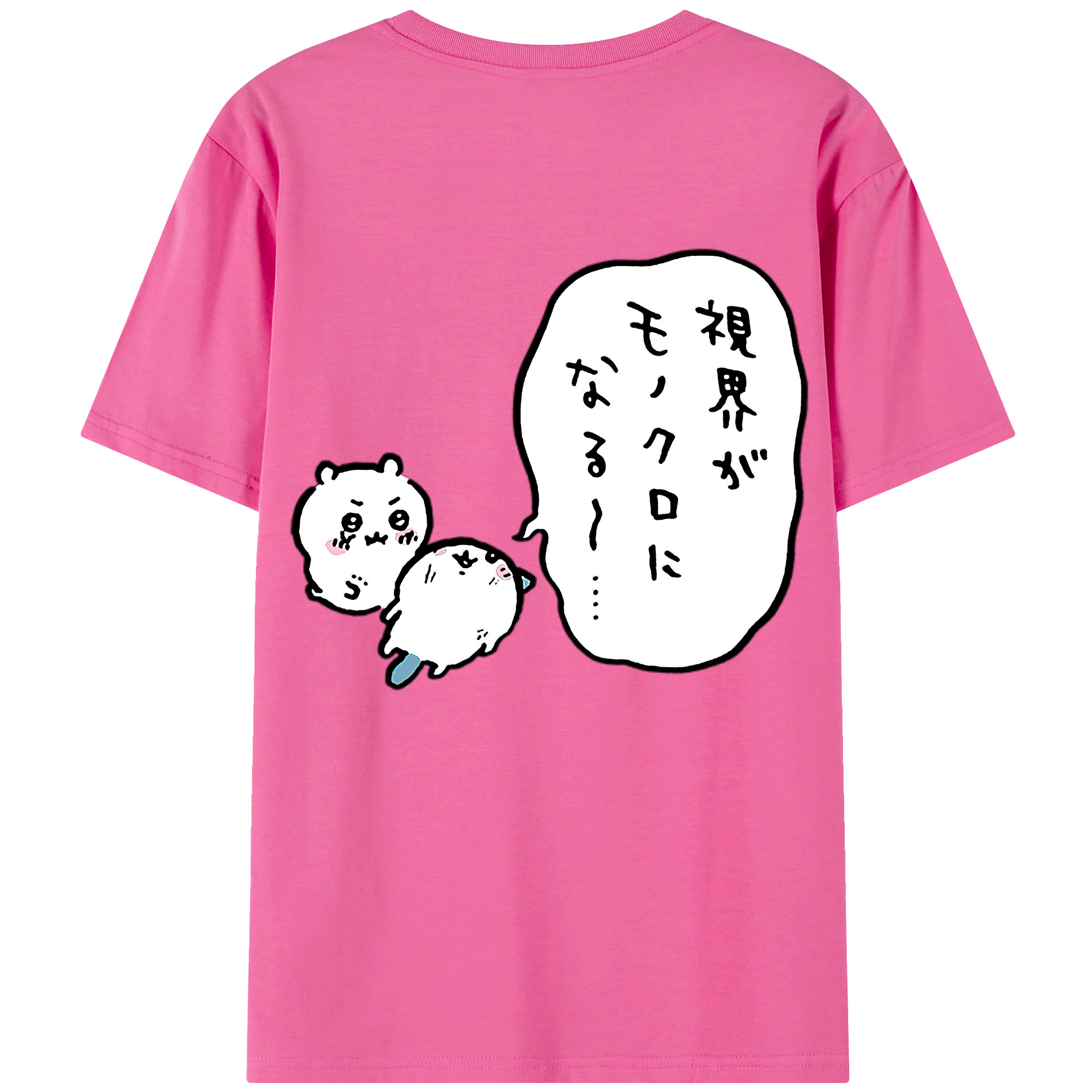 （画像用） ちいかわ ちいかわ Chii-kawa chiikawa レディース半袖Tシャツ(バックプリント)